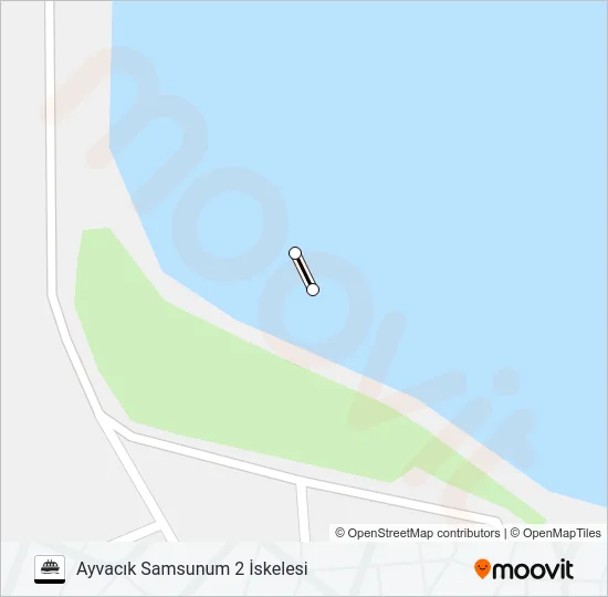 SAMSUNUM 2 GEMISI Ferry Line Map