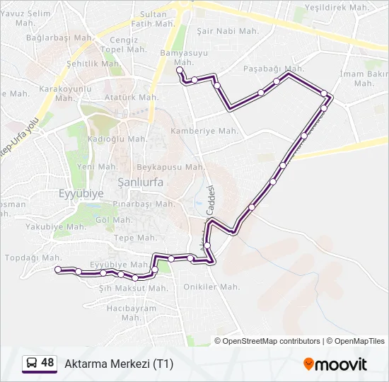 48 Bus Line Map