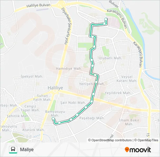 ESENTEPE Bus Line Map