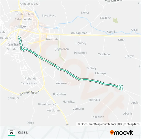 KISAS - ESKI HAL Bus Line Map