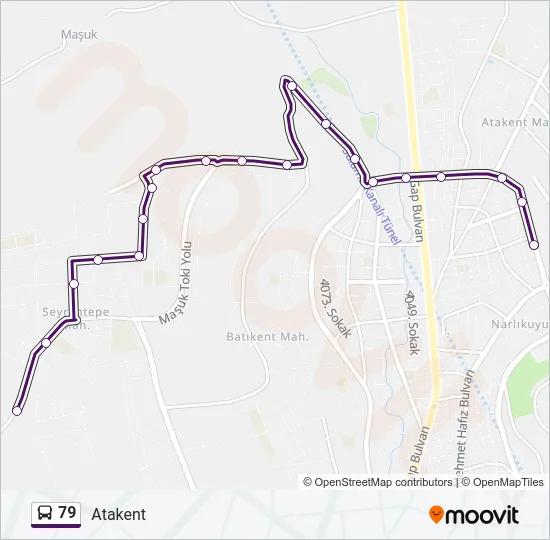 79 Bus Line Map