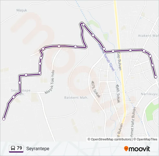 79 Bus Line Map
