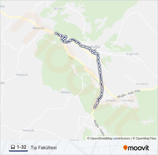 1-32 Bus Line Map