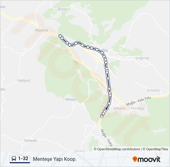1-32 Bus Line Map