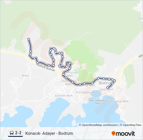 2-2 Bus Line Map