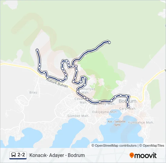 2-2 Bus Line Map