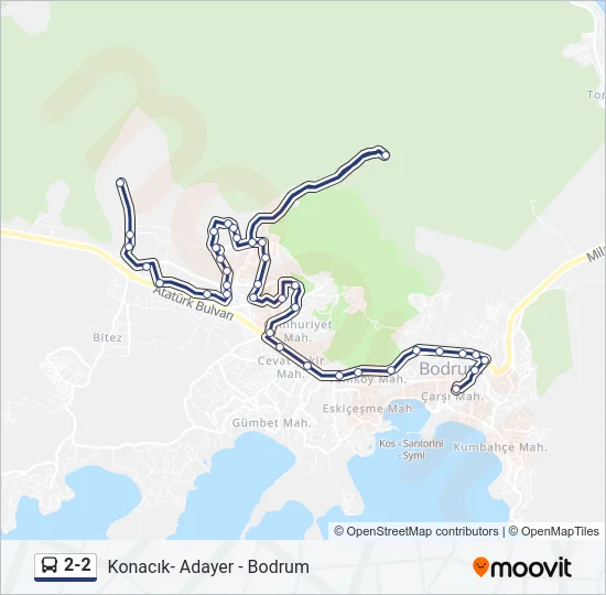 2-2 Bus Line Map