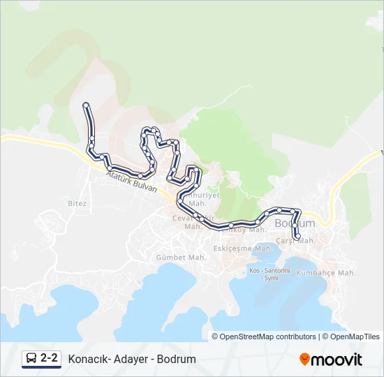 2-2 Bus Line Map