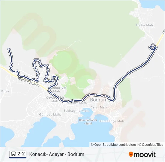 2-2 Bus Line Map