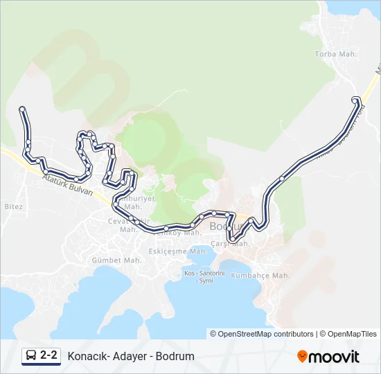 2-2 Bus Line Map