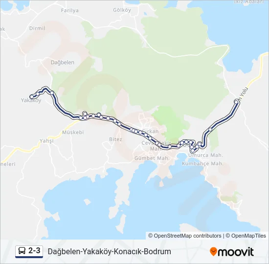 2-3 Bus Line Map