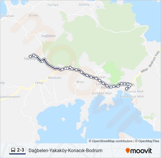 2-3 Bus Line Map