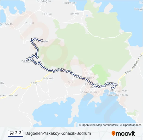 2-3 Bus Line Map