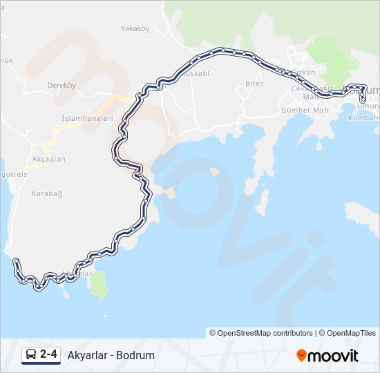 2-4 Bus Line Map