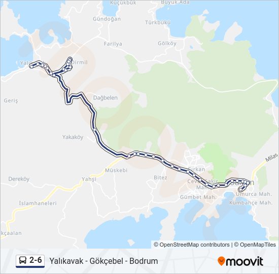 2-6 Bus Line Map