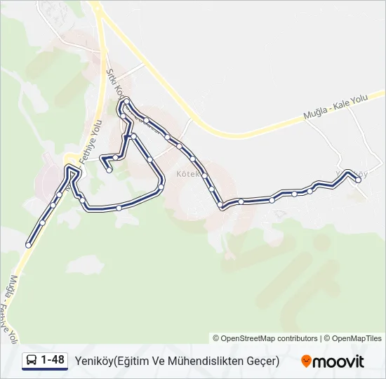 1-48 Bus Line Map
