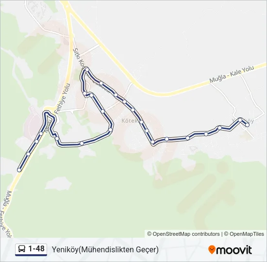 1-48 Bus Line Map