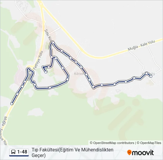 1-48 Bus Line Map