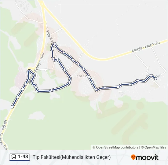 1-48 Bus Line Map