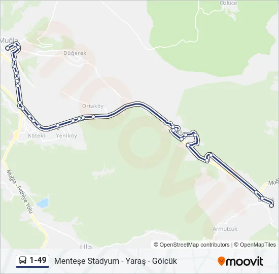 1-49 Bus Line Map
