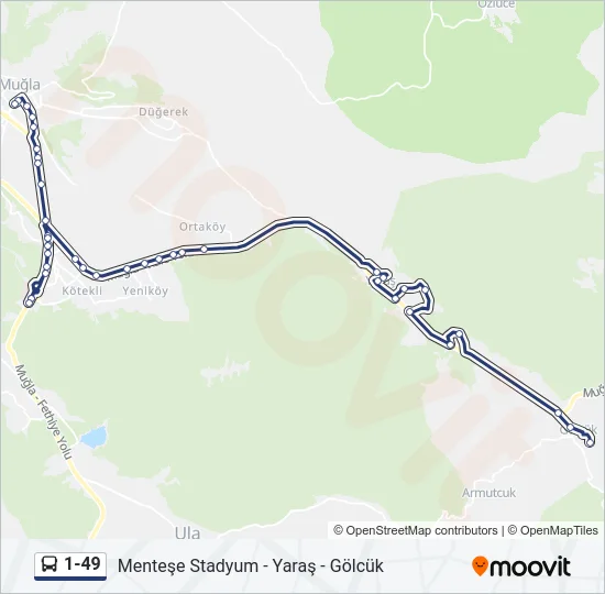 1-49 Bus Line Map