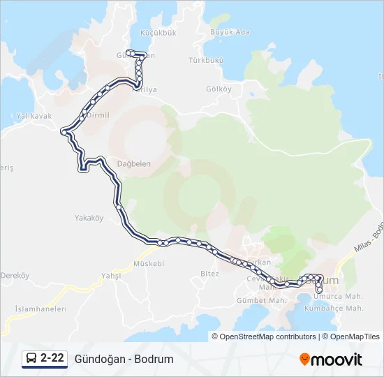 2-22 Bus Line Map
