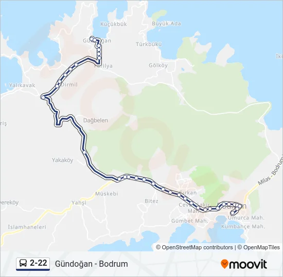 2-22 Bus Line Map