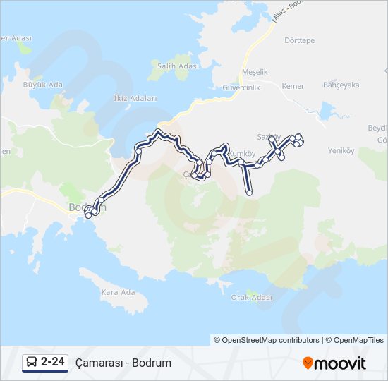 2-24 Bus Line Map