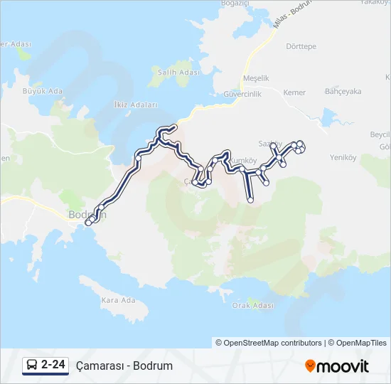 2-24 Bus Line Map