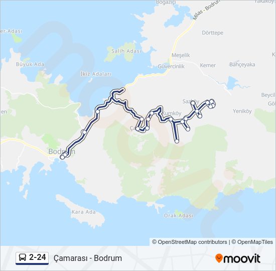 2-24 Bus Line Map