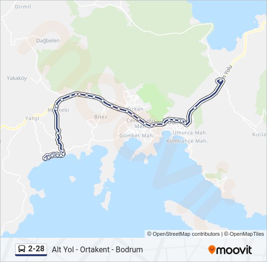 2-28 Bus Line Map