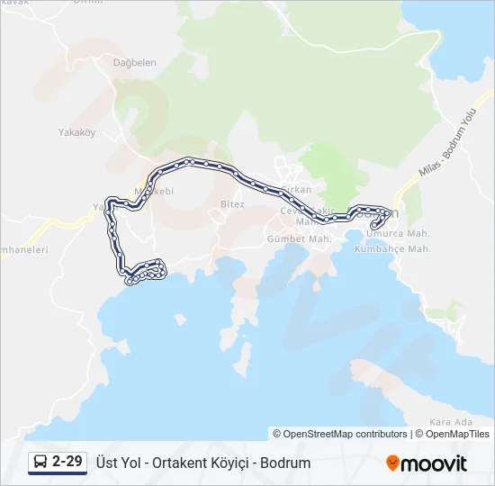 2-29 Bus Line Map