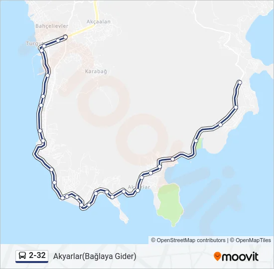 2-32 Bus Line Map