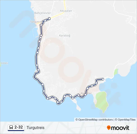 2-32 Bus Line Map