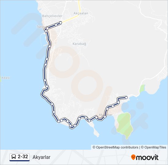 2-32 Bus Line Map