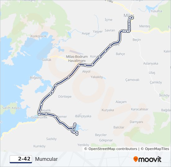 2-42 bus Line Map