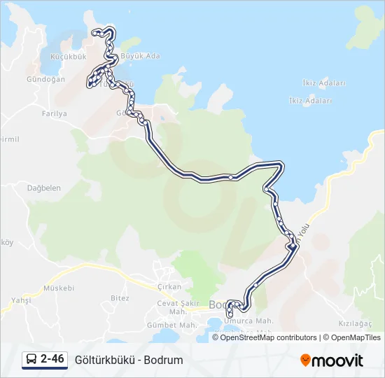 2-46 Bus Line Map