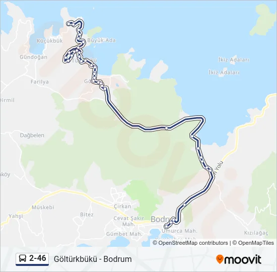2-46 Bus Line Map
