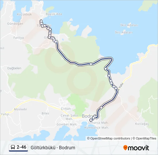 2-46 Bus Line Map