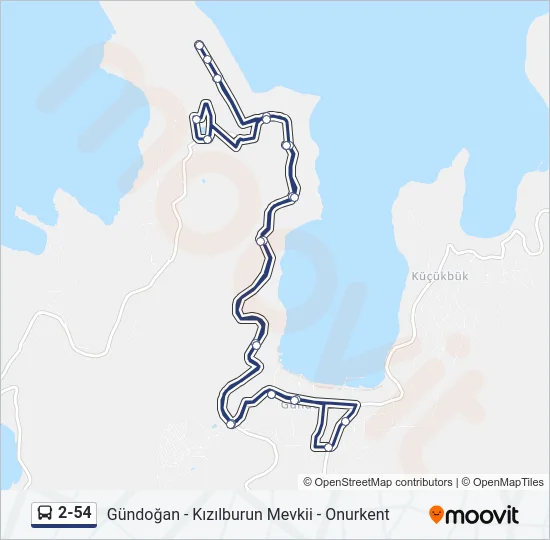 2-54 Bus Line Map