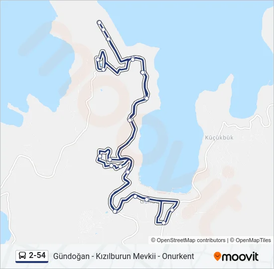 2-54 Bus Line Map
