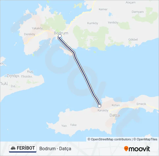 FERİBOT Ferry Line Map