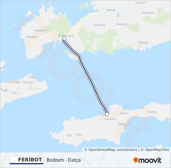 FERİBOT ferry Line Map