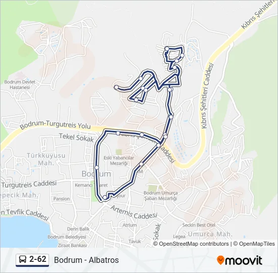 2-62 Bus Line Map
