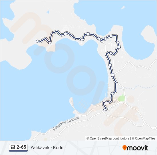 2-65 Bus Line Map