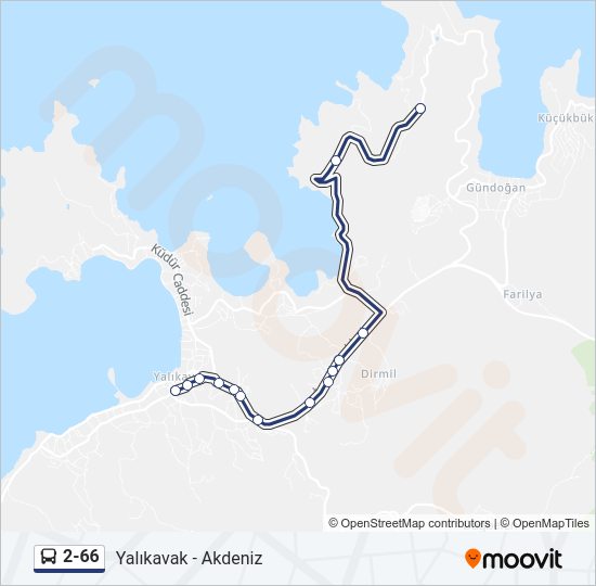 2-66 Bus Line Map