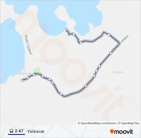 2-67 Bus Line Map