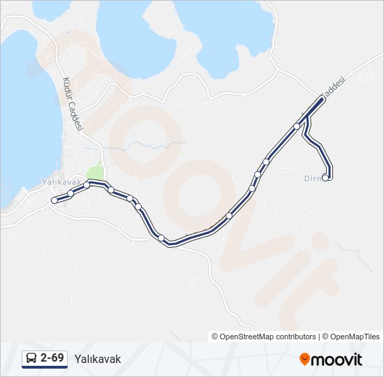 2-69 Bus Line Map