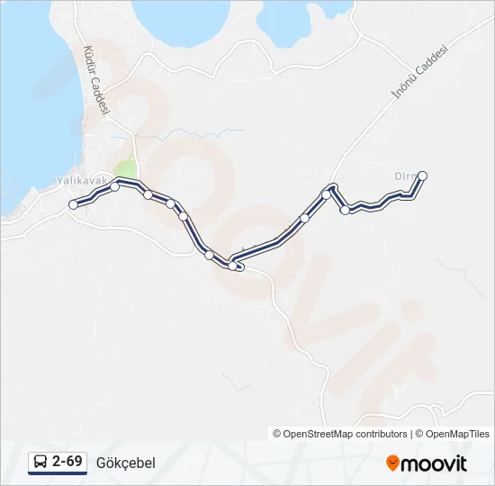 2-69 Bus Line Map
