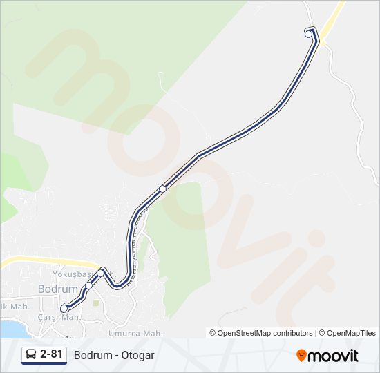 2-81 Bus Line Map